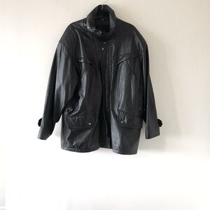 Phase 3 Vintage Leather Jacket, Size Large Men’s Or Women’s Oversized